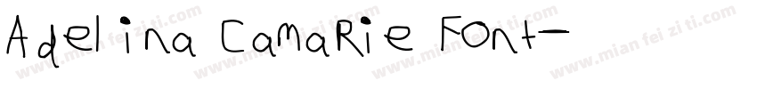Adelina Camarie Font字体转换